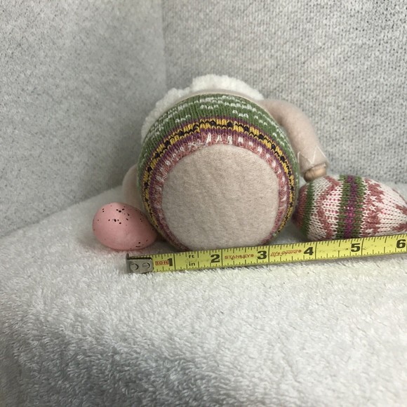 Handmade Multicolored Plush Easter Egg Gnome & Eggs Home Decor Egg Gnome - Picture 6 of 6